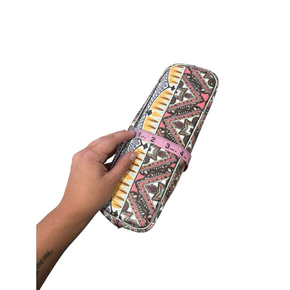 Johnny Was Colorful Floral Patterned Leather Small Tote Bag Bohemian - Picture 13 of 14